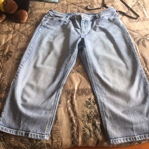 Chico’s Stonewashed Denim Capris